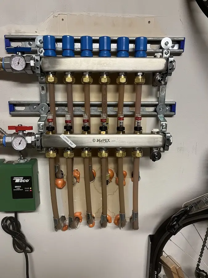 Plumber performing Gas Leak Detection at a residential property in Upland